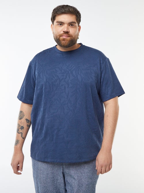 T-shirt en maille jersey avec broderies all over - Kiabi