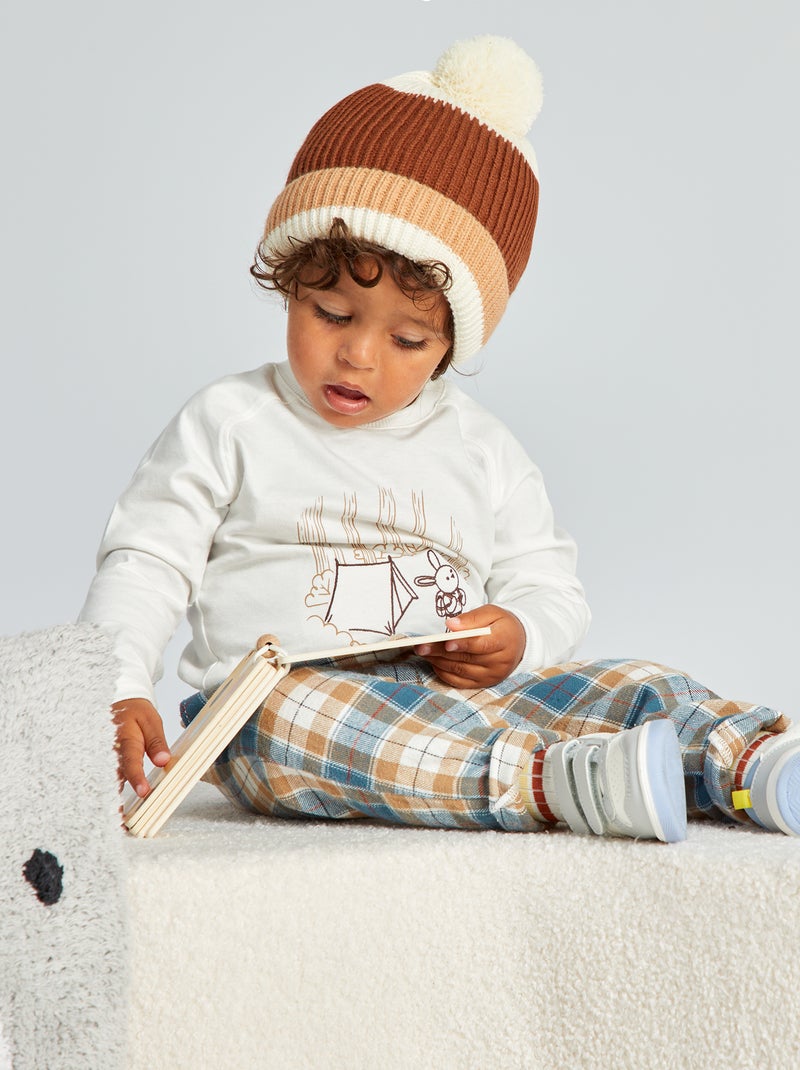 T-shirt en maille jersey Blanc - Kiabi