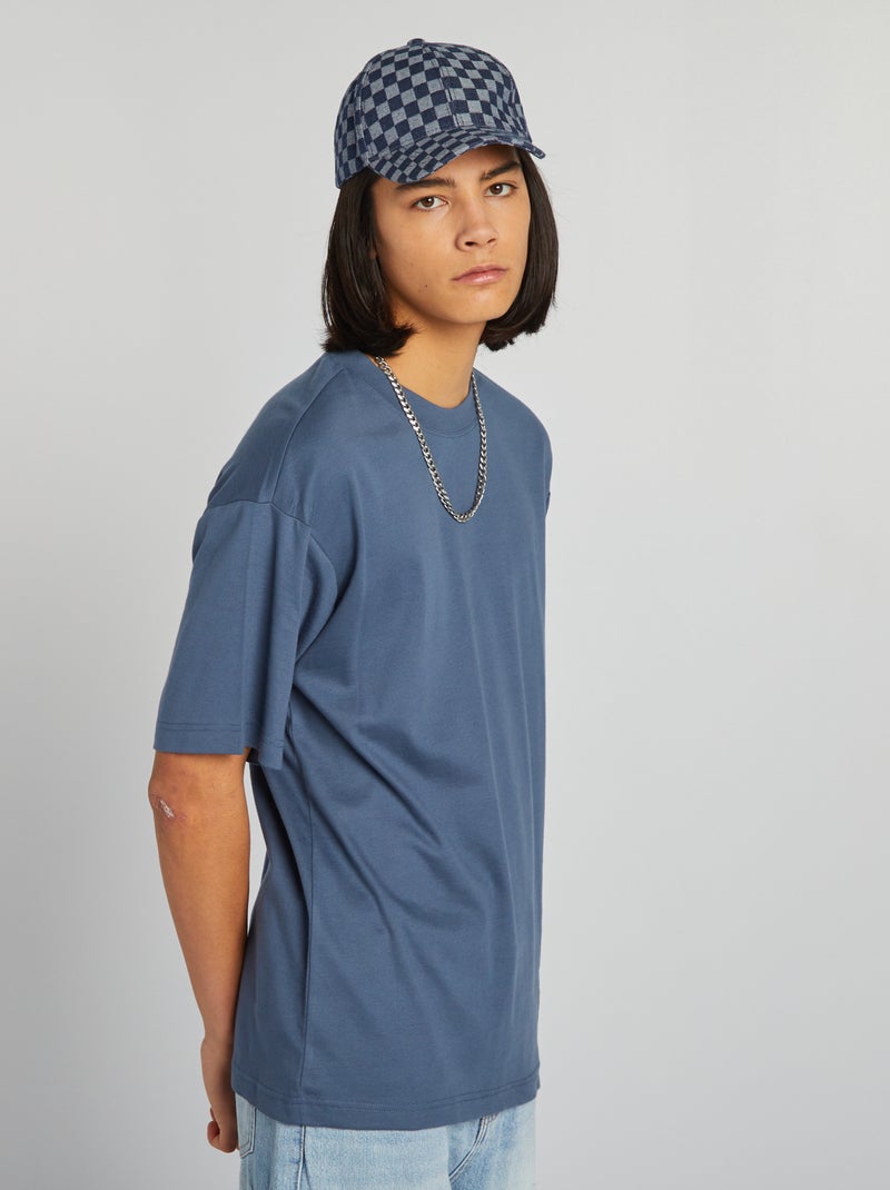 T-shirt en maille jersey Bleu - Kiabi