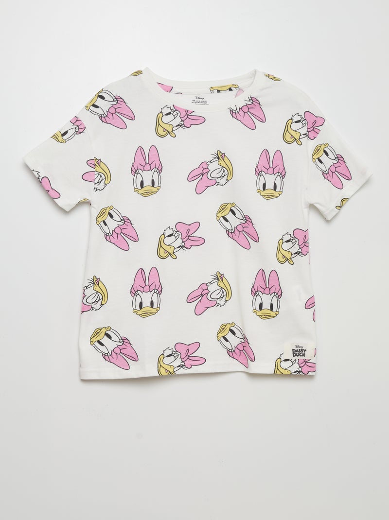 T-shirt en maille jersey 'Daisy' 'Disney' Blanc - Kiabi