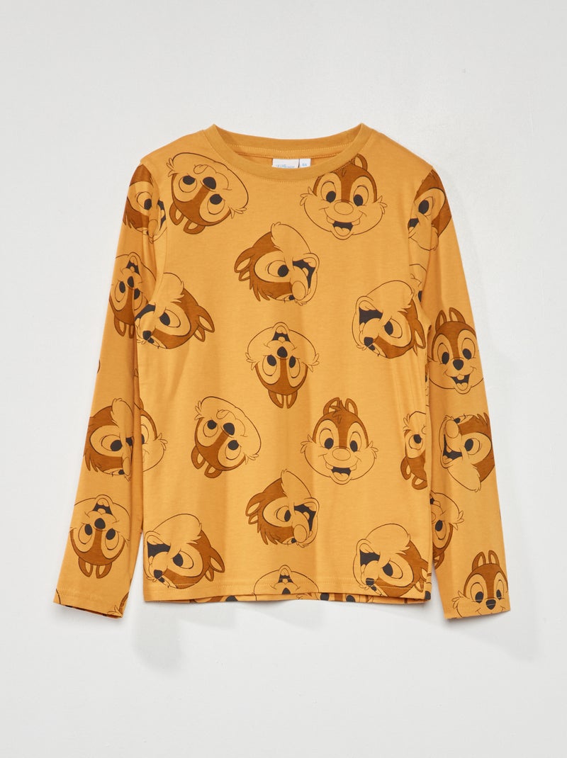 T-shirt en maille jersey 'Disney' Jaune - Kiabi