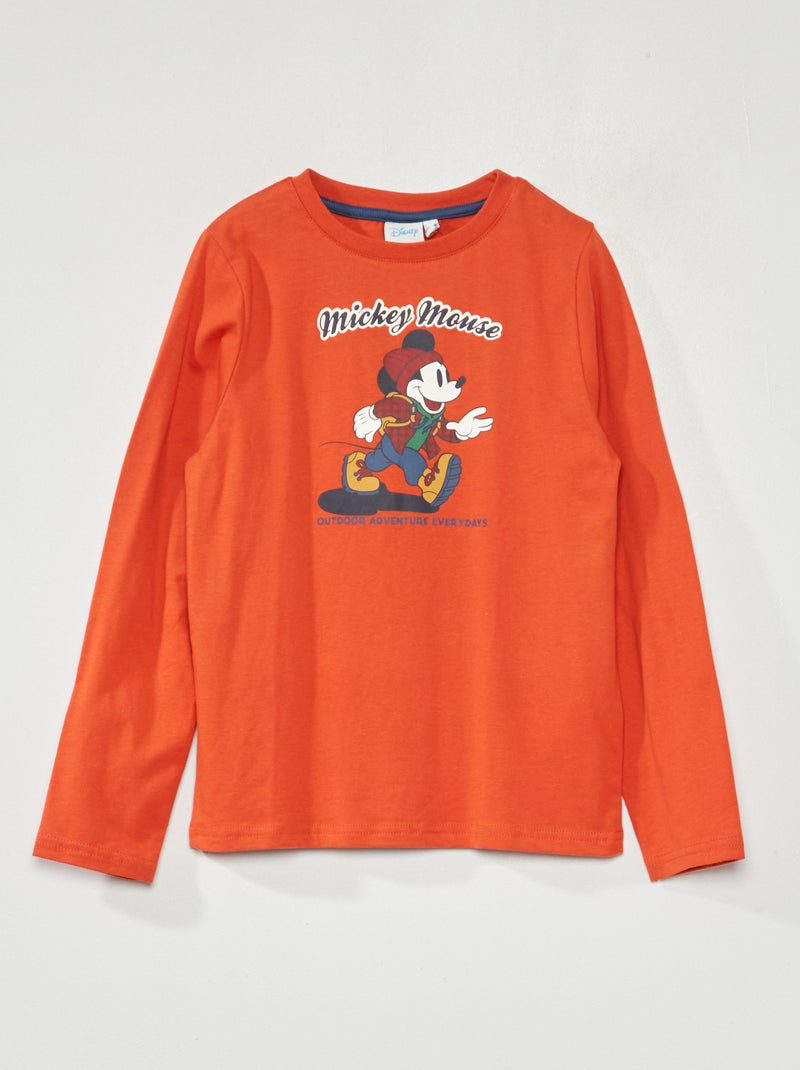 T-shirt en maille jersey 'Disney' Orange - Kiabi