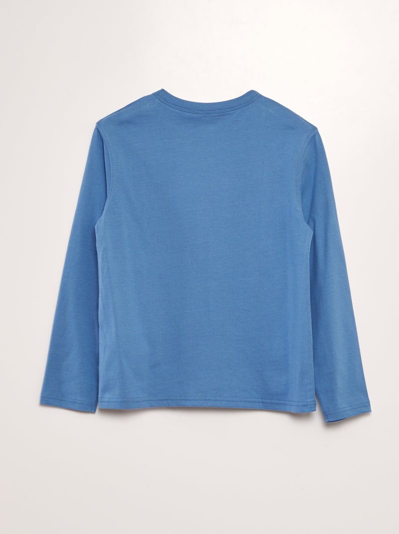 T-shirt en maille jersey épaisse - Tough Cotton™ Bleu ciel - Kiabi