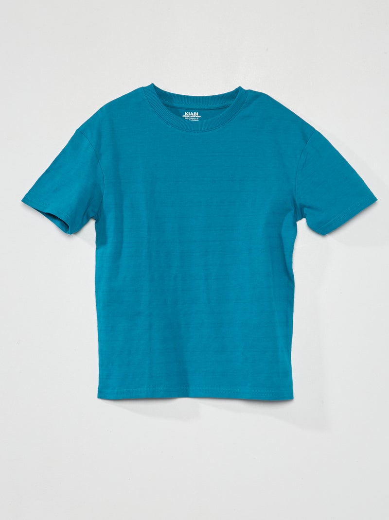 T-shirt en maille jersey fantaisie Vert - Kiabi