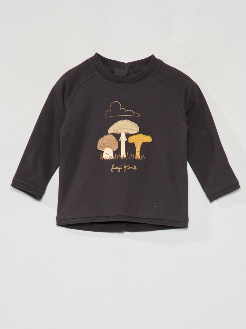 T-shirt en maille jersey Gris - Kiabi