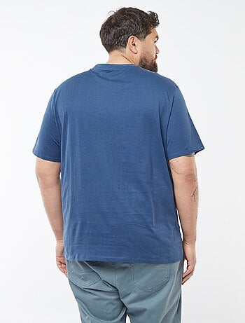 T-shirt en maille jersey imprimé avec manches courtes