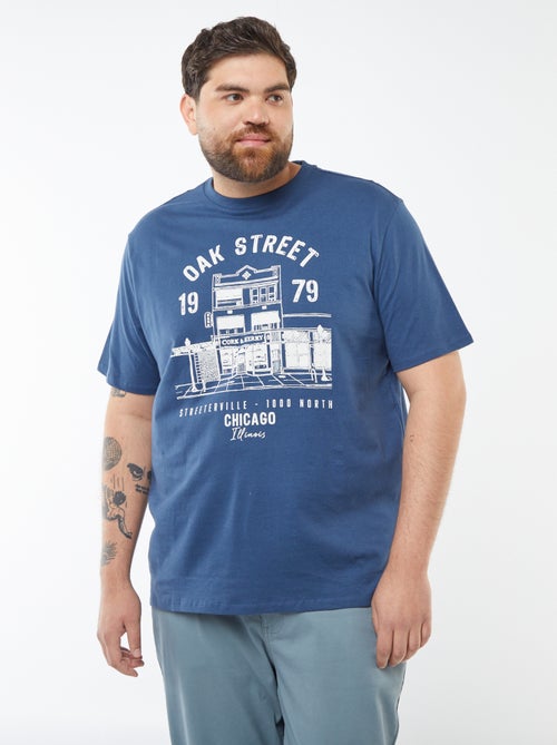 T-shirt en maille jersey imprimé avec manches courtes - Kiabi