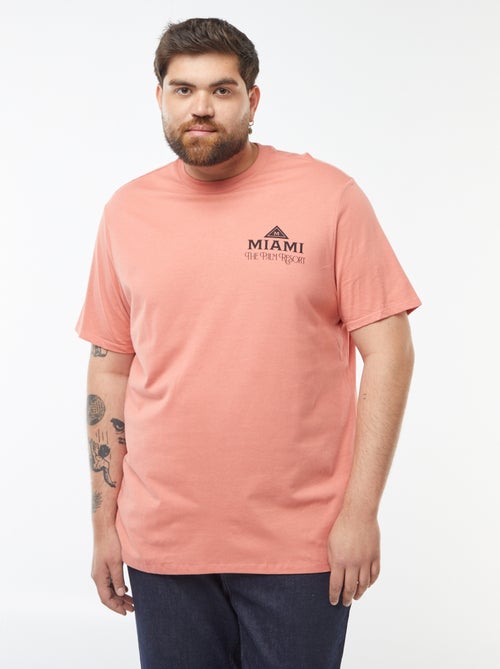 T-shirt en maille jersey imprimé avec manches courtes - Kiabi