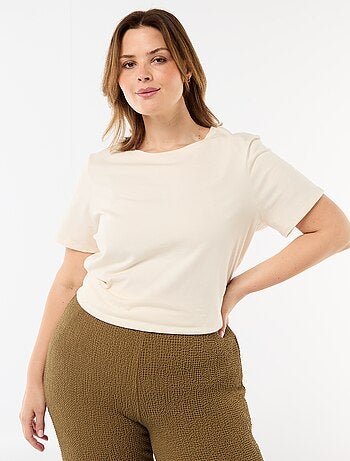 T-shirt en maille jersey manches courtes