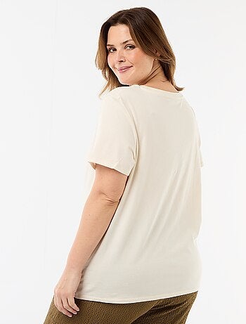 T-shirt en maille jersey manches courtes