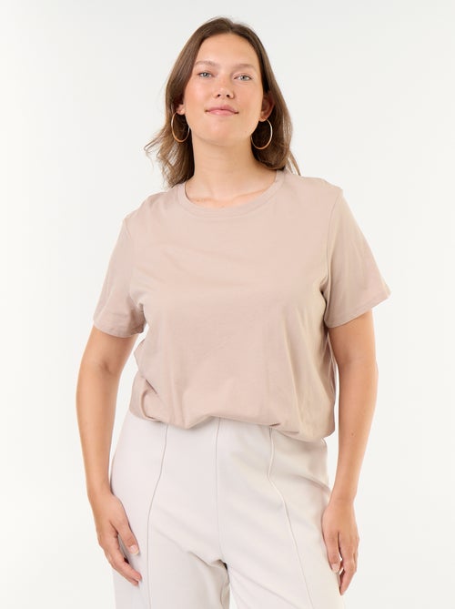 T-shirt en maille jersey manches courtes - Kiabi T-shirt en maille jersey manches courtes - Kiabi