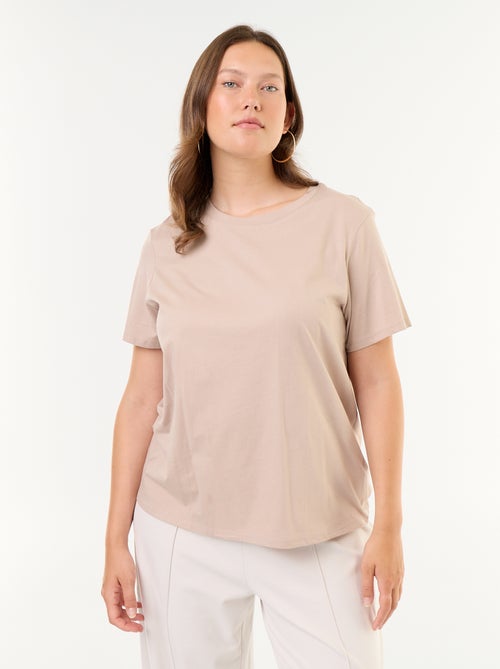 T-shirt en maille jersey manches courtes - Kiabi T-shirt en maille jersey manches courtes - Kiabi