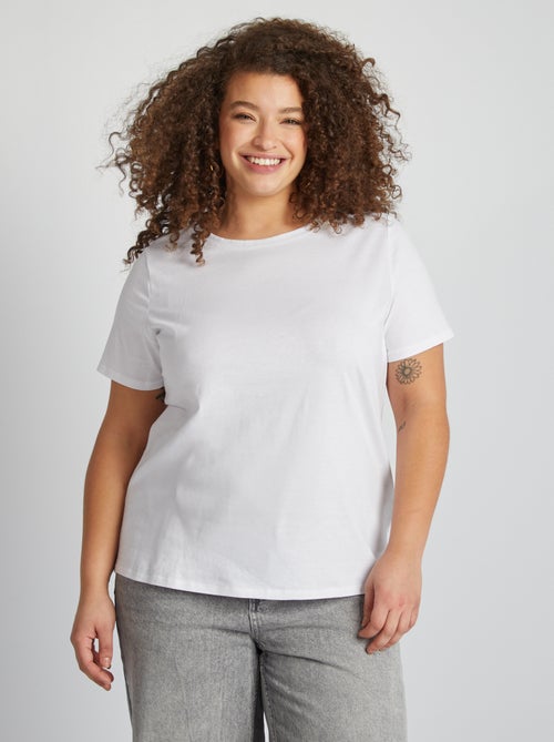 T-shirt en maille jersey manches courtes - Kiabi T-shirt en maille jersey manches courtes - Kiabi