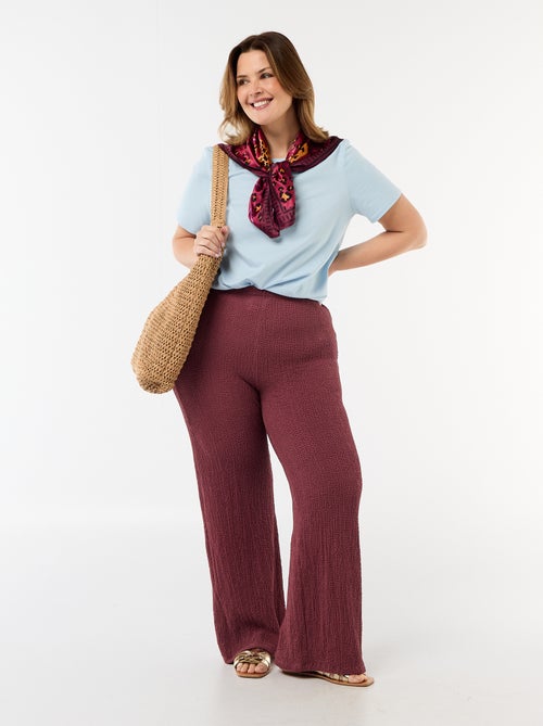 T-shirt en maille jersey manches courtes - Kiabi