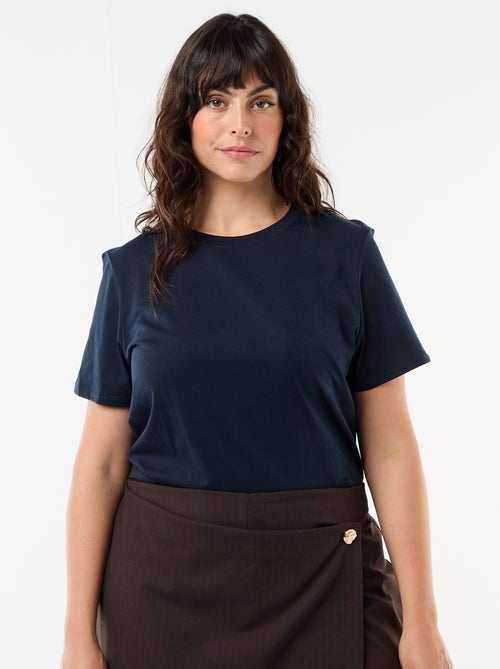 T-shirt en maille jersey manches courtes - Kiabi