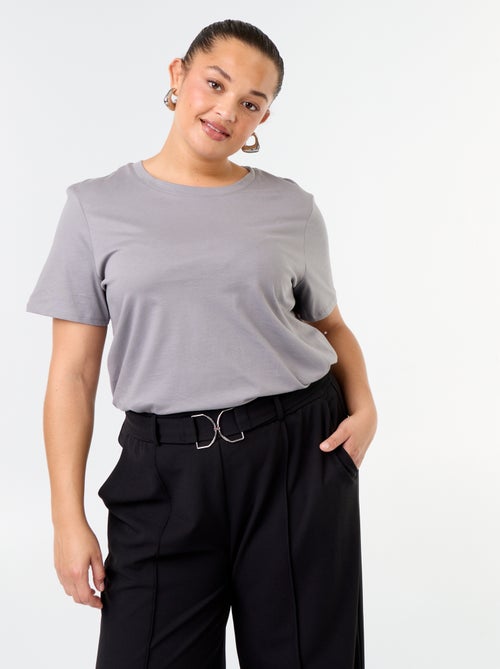 T-shirt en maille jersey manches courtes - Kiabi