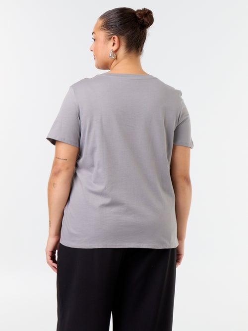 T-shirt en maille jersey manches courtes - Kiabi