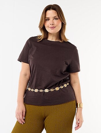 T-shirt en maille jersey manches courtes