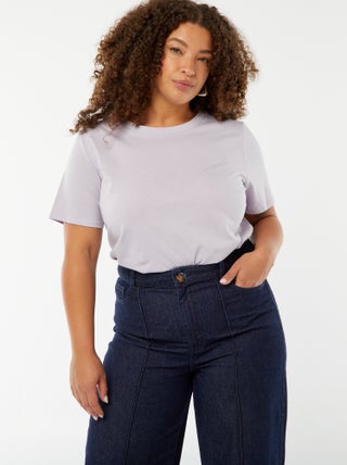 T-shirt en maille jersey manches courtes