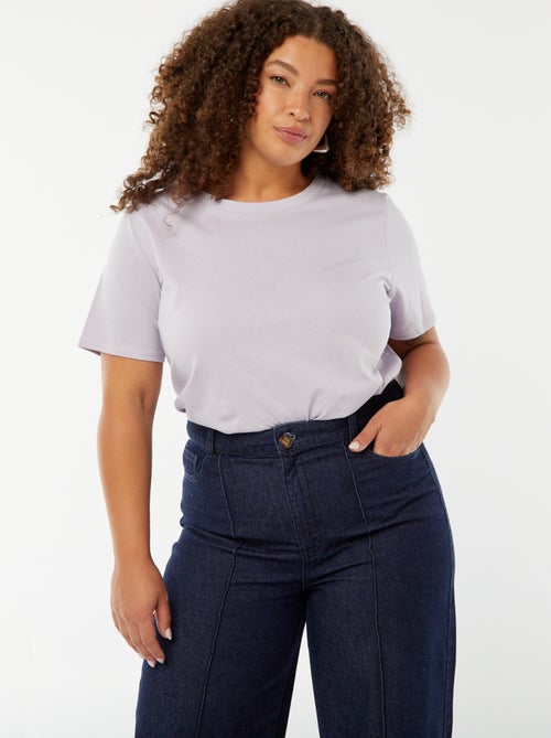 T-shirt en maille jersey manches courtes - Kiabi