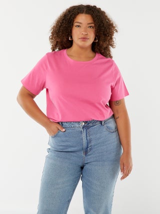 T-shirt en maille jersey manches courtes