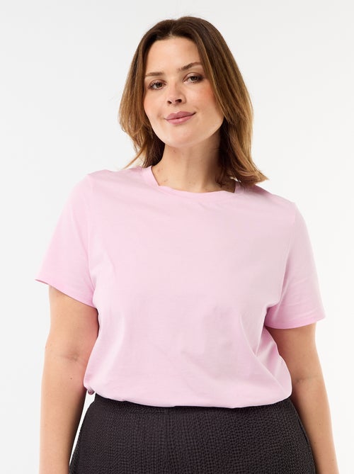 T-shirt en maille jersey manches courtes - Kiabi