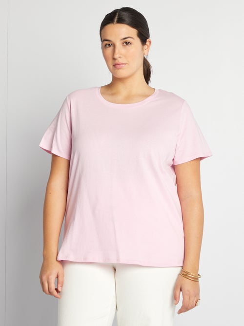 T-shirt en maille jersey manches courtes - Kiabi