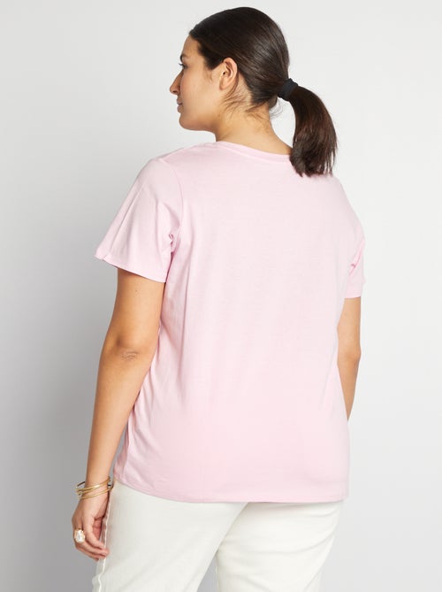 T-shirt en maille jersey manches courtes - Kiabi