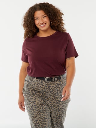 T-shirt en maille jersey manches courtes