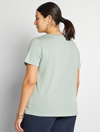 T-shirt en maille jersey manches courtes