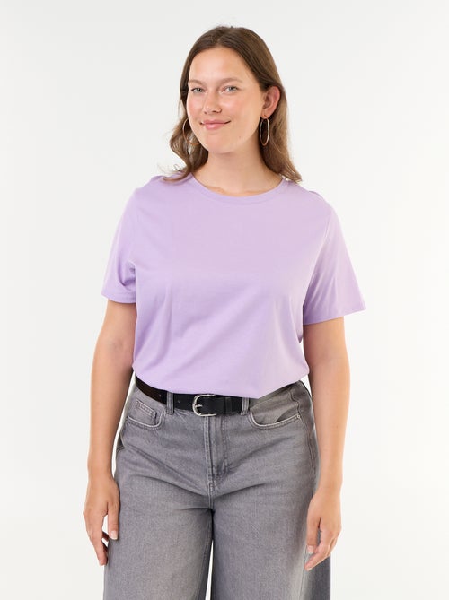T-shirt en maille jersey manches courtes - Kiabi T-shirt en maille jersey manches courtes - Kiabi