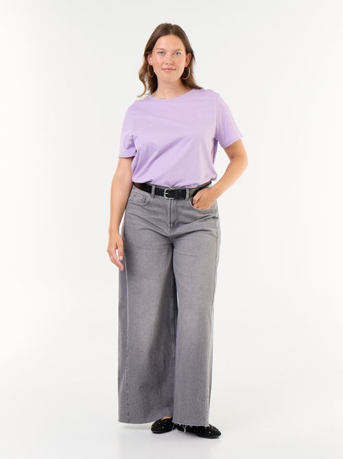 T-shirt en maille jersey manches courtes - Kiabi T-shirt en maille jersey manches courtes - Kiabi