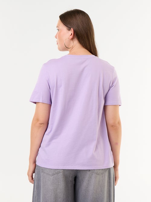 T-shirt en maille jersey manches courtes - Kiabi T-shirt en maille jersey manches courtes - Kiabi
