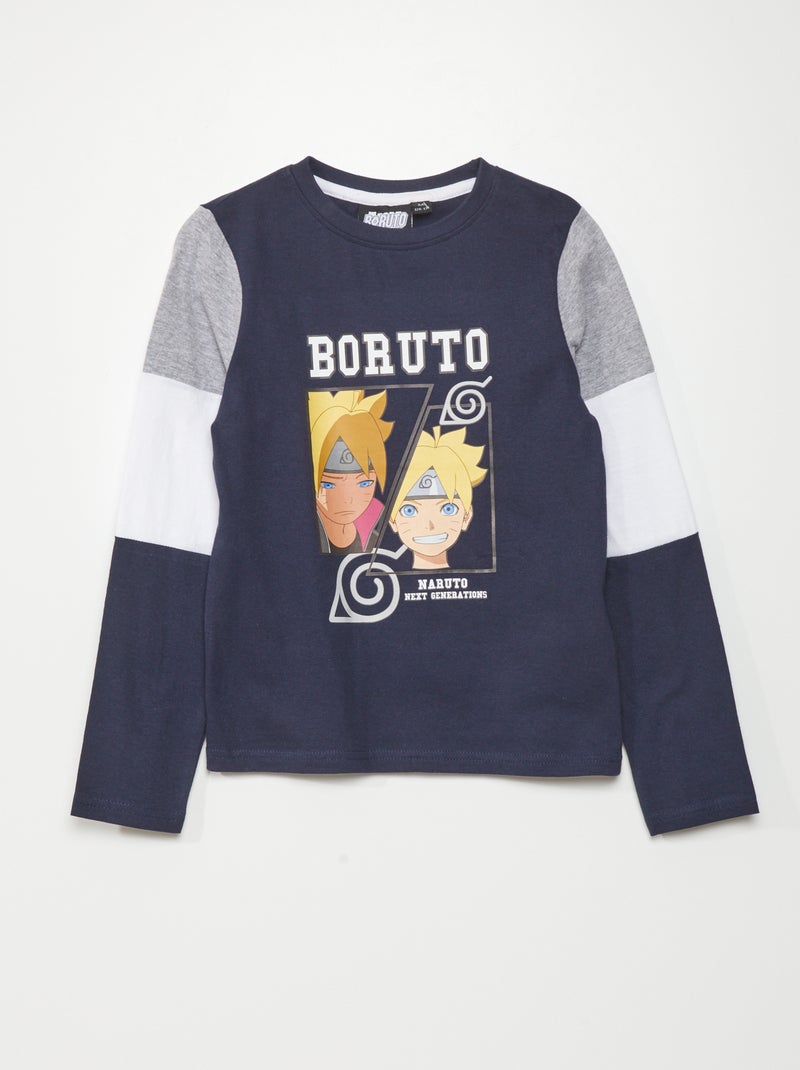 T-shirt en maille jersey Marine - Kiabi
