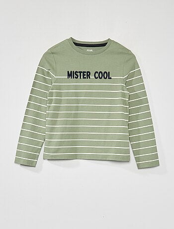 T-shirt en maille jersey 'Mister Cool' - Kiabi