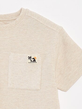 T-shirt en maille ottoman