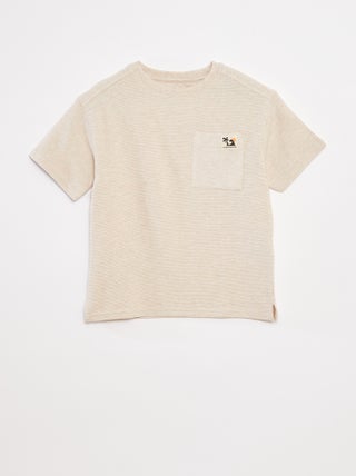T-shirt en maille ottoman