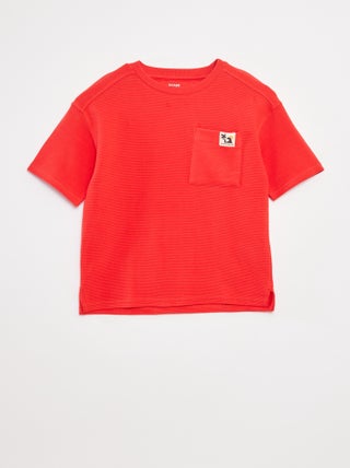 T-shirt en maille ottoman