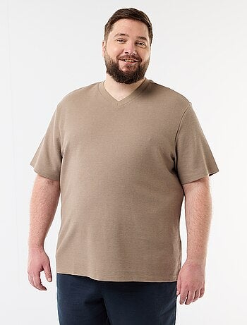 T-shirt en maille piquée manches courtes