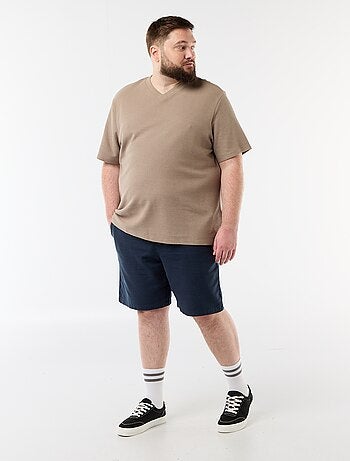 T-shirt en maille piquée manches courtes