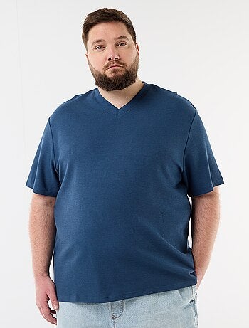 T-shirt en maille piquée manches courtes