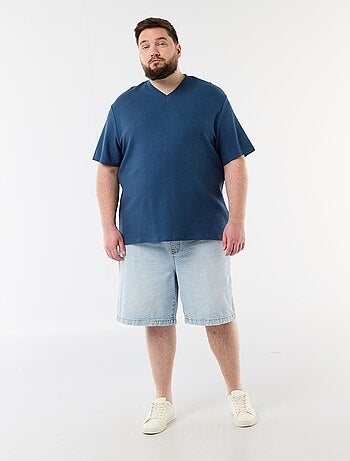 T-shirt en maille piquée manches courtes