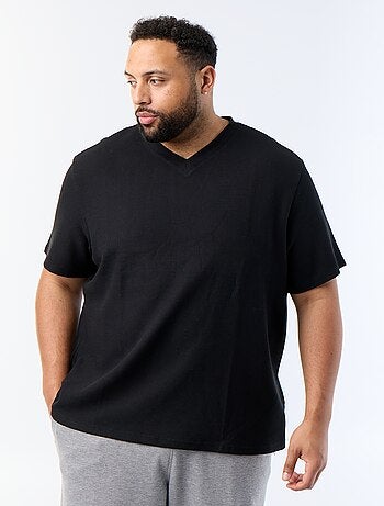 T-shirt en maille piquée manches courtes
