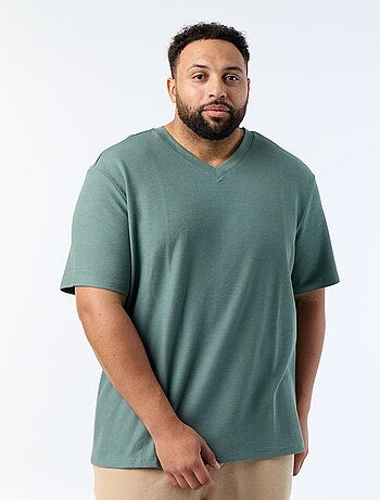 T-shirt en maille piquée manches courtes
