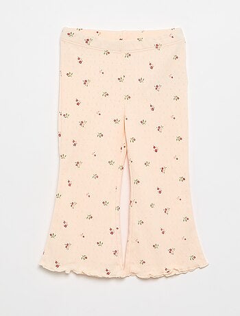 T-shirt en maille pointelle + pantalon - 2 pièces