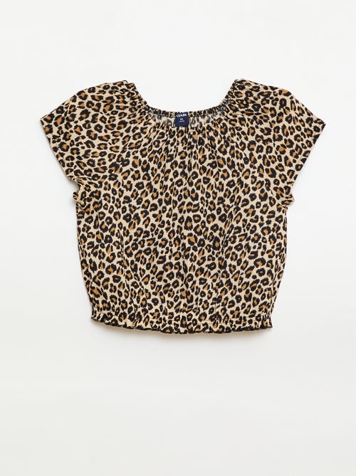 T-shirt en maille stretch - Kiabi