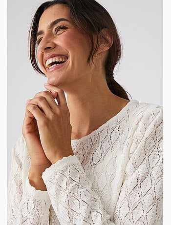 T-shirt en maille texturée - Damart