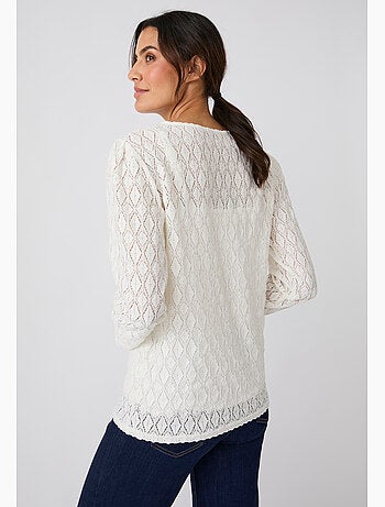 T-shirt en maille texturée - Damart