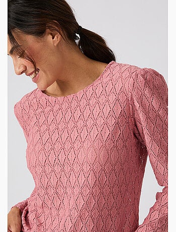 T-shirt en maille texturée - Damart
