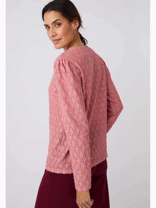 T-shirt en maille texturée - Damart - Kiabi T-shirt en maille texturée - Damart - Kiabi